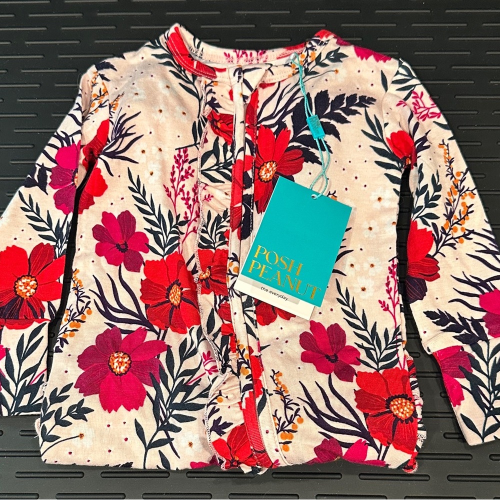 6-9 Posh Peanut Chloe Ruffled Footie